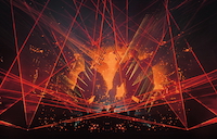 The photo was taken during Axwell & Ingrossos' live set at Summerburst Festival.